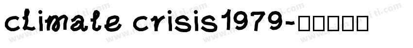 climate crisis1979字体转换